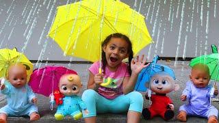 Rain Rain Go Away + More Kids Songs | Leah's Play Time