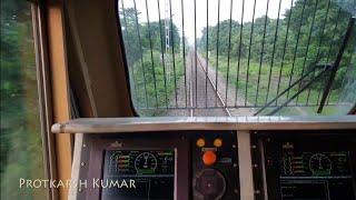 Inside WDP4D Locomotive- Cab Ride at 100KMPH  [Part-1]