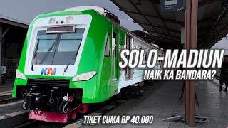 SOLO - MADIUN NAIK KERETA INI LEBIH HEMAT!  Trip Naik KA Bandara Adi Soemarmo Solo - Madiun