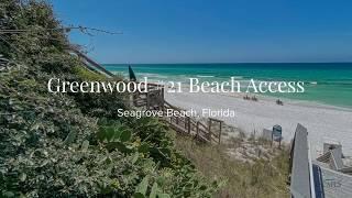 Greenwood #21 South Walton Neighborhood Public Beach Access Seagrove Beach Florida