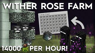 Minecraft Wither Rose Farm - 14000 Roses Per Hour - 1.20+