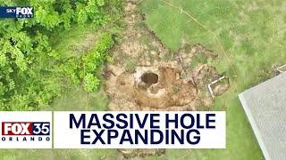 Massive hole near Ocala homes has grown