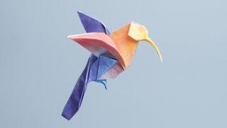 Origami Hummingbird / Bird / Animal By Naomiki Sato 摺紙 蜂鳥 折り紙 ハチドリ