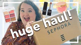 HUGE UK SEPHORA HAUL! | make up and beauty unboxing | gucci, tarte, ilia & more! | 2022