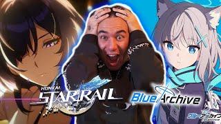 REACTING to HONKAI: STAR RAIL, BLUE ARCHIVE, AND MORE !!