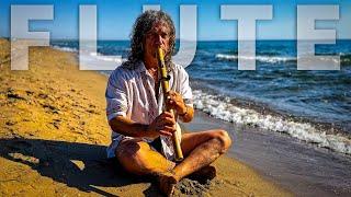 Calm Waters - Live Native American Flute and Ocean Waves Meditation