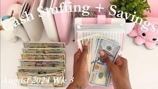 $410 | Cash Envelope Stuffing | August 2024 | Single Mom