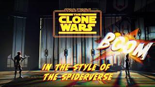 Clone Wars Trailer in the style of Spiderverse