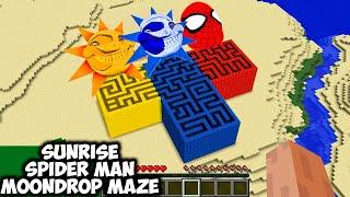 I can SPAWN a BIGGEST MOONDROP! SUNRISE! SPIDER MAN MAZE in Minecraft! WHERE DOES SECRET MAZE LEAD?