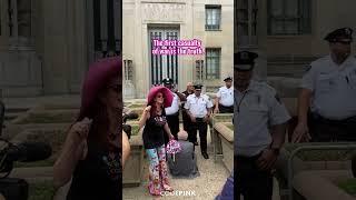 #FREEASSANGE! CODEPINK's Jodie Evans ARRESTED at DOJ #shorts