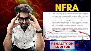 NFRA order analysis on Auditor | ICAI Vs NFRA | NFRA Vs Auditor