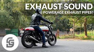 Interceptor 650 exhaust sound! With Powerage exhaust pipes