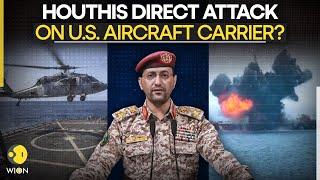 Israel Houthi War: Yemen's Houthis Direct Attack On U.S. Aircraft Carrier? | LIVE