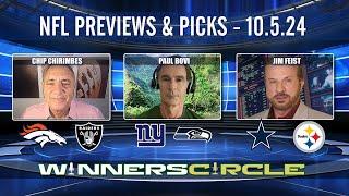 Free NFL Picks & Bets Today 10/05/24: Giants vs Seahawks, Raiders vs Broncos & Cowboys vs Steelers