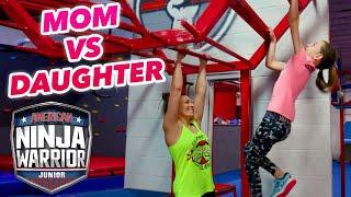 Ninja Warrior MOM VS. DAUGHTER Showdown Race! [Beckstrand Family Ninjas] | Universal Kids