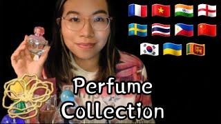 ASMR PERFUME IN DIFFERENT LANGUAGES - MY PERFUME COLLECTION (Soft Speaking & Fast Tapping) 