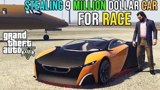 STEALING 9M DOLLAR SPORTS CAR FOR RACE | GTA V GAMEPLAY #31