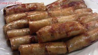 Cách làm CHẢ GIÒ giòn rụm giòn lâu bằng bánh tráng Việt Nam || Lina Cooking