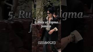 5.Rules of sigma female ️‍ #sigmafemale #sigmarule #women #shorts #kiko9mu