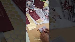 Maroon Premium Butter Wedding Invitation Card | Supreme Cards Whatsapp 8281625221 #invitationcard