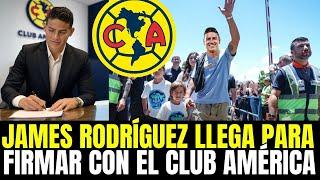 ¡FIESTA TOTAL! JAMES llega al NIDO con HONORES | noticias club america