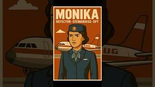 Monika: Defector • Stewardess • Spy. #spy #aicomic #stewardess #aiart #spythriller #illustratedstory