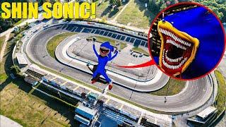 I CAUGHT SHIN SONIC AT ABANDONED RACE TRACK  IN REAL LIFE (CURSED FOOTAGE)