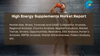 High Energy Supplements Market Report 2024| Forecast, Market Size & Growth