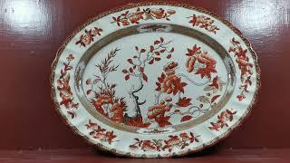 Copeland Spode China Red India Tree 13-inch Oval Platter