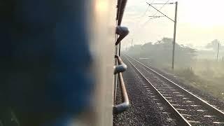 A Ride Behind Diesel Locomotive! Beautiful Winter Scenery + Crazy EMD Sounds