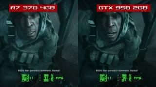 Battlefield 4 - SAPPHIRE R7 370 4GB vs ASUS GTX 950 2GB