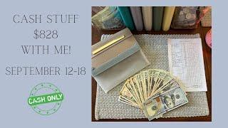 $828 Cash Stuffing my Envelopes and Sinking Funds | September 12-18 (Week 3) | Paycheck Budget