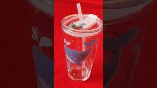 Best meesho finds | Glass tumbler with lid and straw | #shorts #youtubeshorts