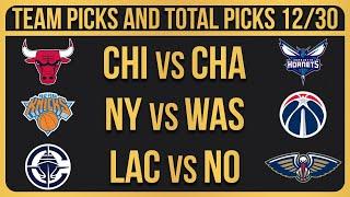 NBA Picks Today 12/30/2024 NBA Picks and Predictions NBA Bets Today