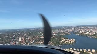 Anflug auf Bromma, Schweden, ESSB