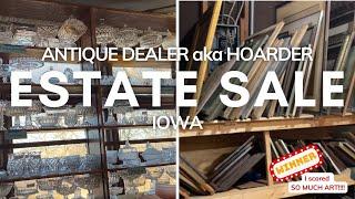 Shop an Antique Dealers Estate Sale | I Scored SO MUCH Art!!!