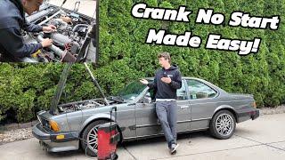 A Guide to Solving 1980s BMW Crank No Start | Reviving a BMW 635CSI After Over a Decade of Sitting