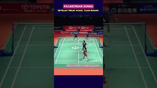 Fajar/Rian Juara Kumamoto Masters 2024 #badminton #bwf #shorts #fajarrian