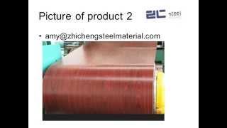 wooden grain ppgi steel sheet