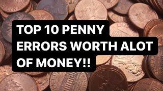 Top 10 penny errors that you need to know about. #penny #errorcoin #coins #money #foryou