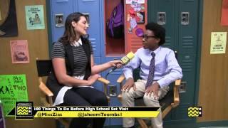 Jaheem Toombs On Set @ 100 Things To Do Before High School | AfterBuzz TV