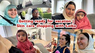 Getting ready for vacation | Skin care shopping with Laiba