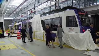 Maryland's Purple Line unveils new rail vehicle