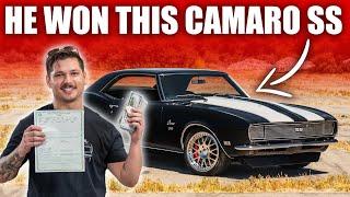 He just won his dream 1968 Supercharged Camaro + $20,000 CASH!