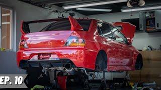 Evo 8 Tomei Exhaust and JDM Bumper Install!