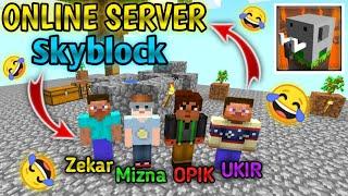 Multiplayer Skyblock in online server in Craftsman: building craft #1 