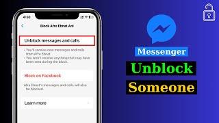 How To Unblock Someone on Messenger 2024 | Unblock People on Messenger