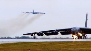 Twelve B-52 Nuclear Bombers Depart Minot Air Force Base