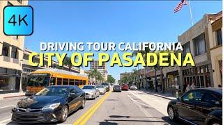 Driving in Downtown Pasadena, California - 4K60fps