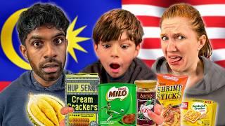 American Family tries Malaysian Snacks